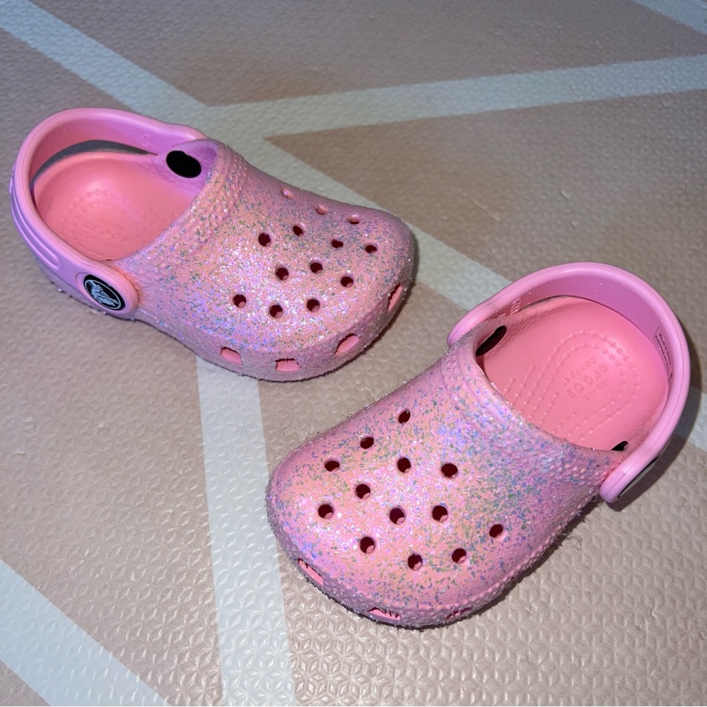 Toddler Girls Classic Glitter Clogs from Finish Line Size C5